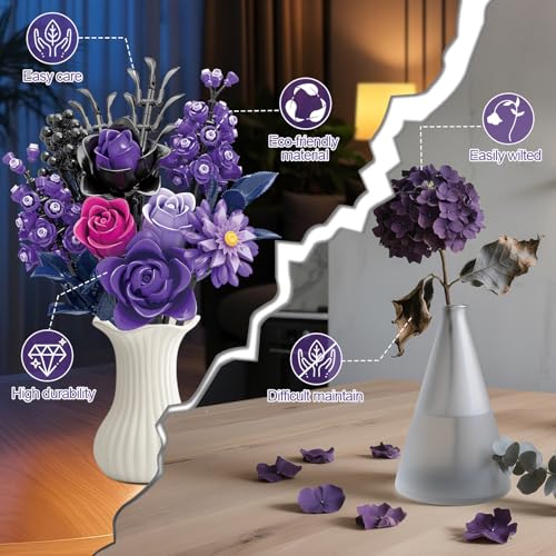 Purple Rose Blocks 822PCS