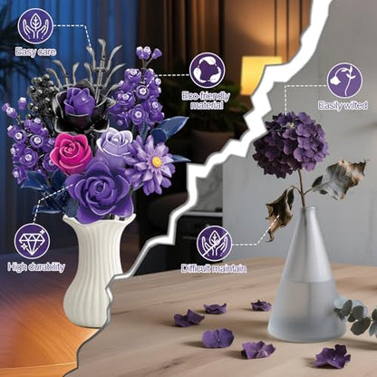 Purple Rose Blocks 822PCS