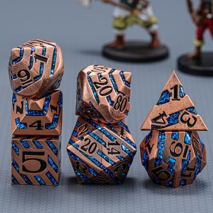 Inlay Metal DND Dice Set (7 Count)