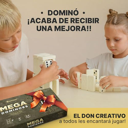 Mega Large 3" Dominoes Set for Adults and Kids