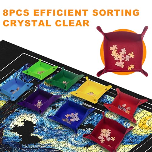 Puzzle Mat Roll Up to 1500 Portable Board Storage for Adults Kids (1500 Count)