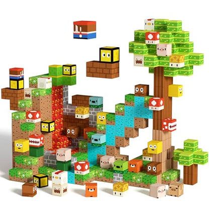 100PCS Magnetic Building Blocks for Boys Girls 3+