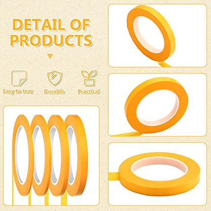 4 Pack Masking Tape Pinstripe 1 (624 Foot)