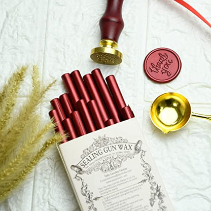 16 Pieces Glue Gun Sealing Wax Sticks in Metallic Red for Mini Glue Gun (16 Count)