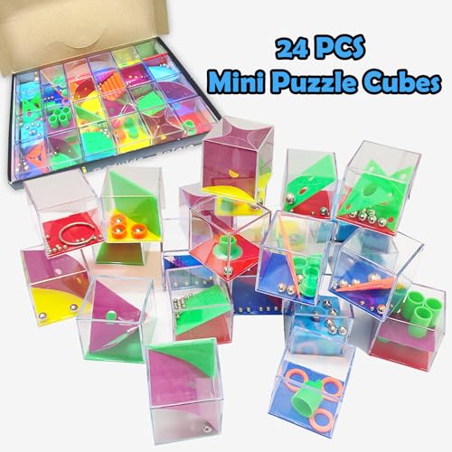 24 PCS Brain Teaser Puzzles for Kids (24 Count)