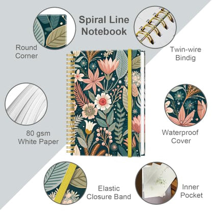 Lined Spiral Journal Notebook for Women & Men