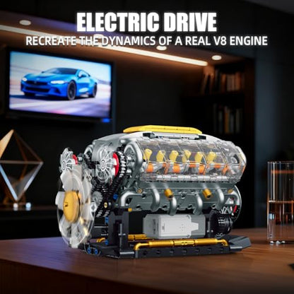 V8 Engine Model Kit that Runs