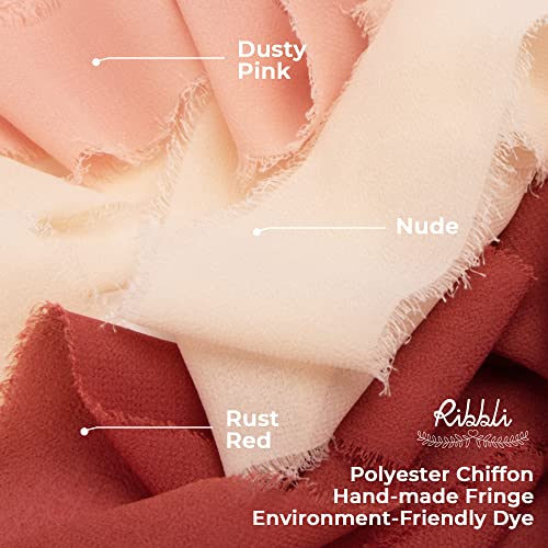 Rust Red Chiffon Ribbon 1 (60 Foot)