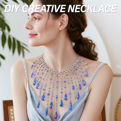 UV Resin Kit Jewelry Making Supplies with 18 LEDs Large UV Light