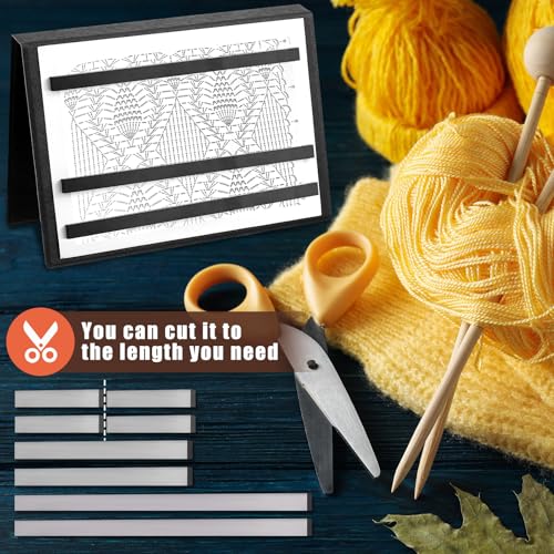 8 Pcs Knitting Chart Keeper Magnet Replacement Set Cross Stitch Line Keeper Knitting Pattern Holder Fold up Pattern Holder