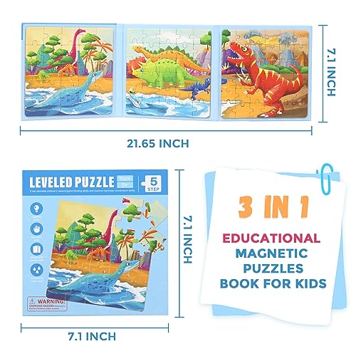 Magnetic Puzzles for Kids Ages 4 (91 Count)