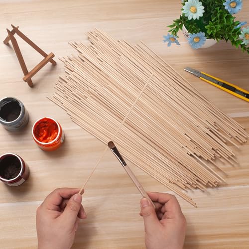 Wooden Sticks Wooden Dowels for Crafts 1 (200 Count)