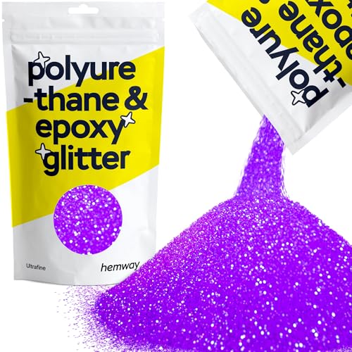 Resin Glitter Fluorescent Purple 100g Ultrafine (3.5 Ounce)