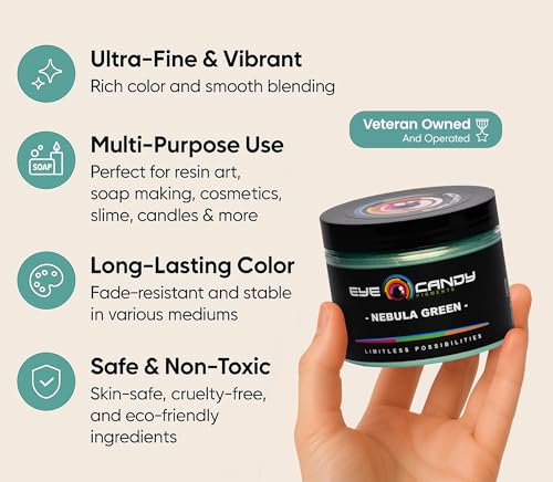 Premium Green Mica Powder Pigments