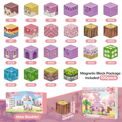 100PCS Magnetic Building Block (100 Count)