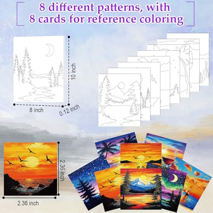 36 Pcs Paint and Sip Kit for Adults 8''x10'' Pre Drawn Canvas for Painting DIY Afro Acrylic Painting Kit Wood Easel Brushes Date Night Bulk for Mother's Day Party Gifts (36 Count)