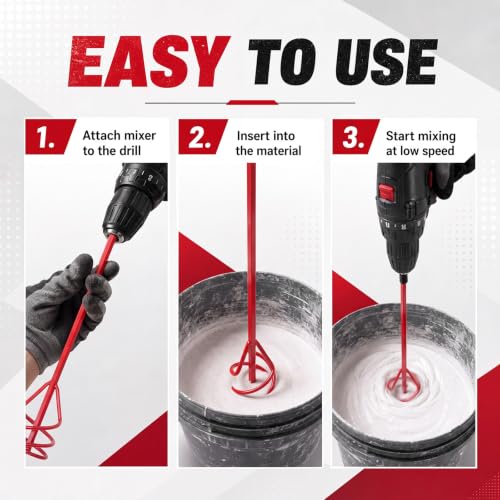 3 Pack Paint Mixer for Drill (3 Count)