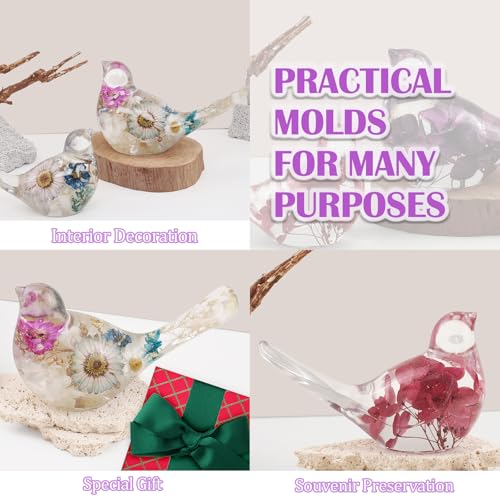 2Pcs Bird Resin Molds (2 Count)