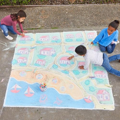 Jumbo Washable Sidewalk Chalk Set (20 Count)