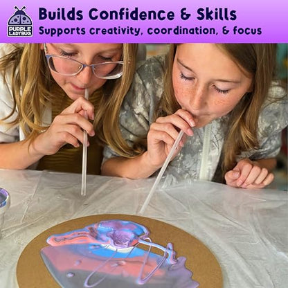 Easy Cleanup Paint Pouring Kit for Ages 6+