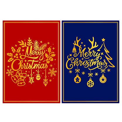 2 PCS Merry Christmas Hot Foil Plate for Card Making DIY Scrapbooking Paper Decor Embossing Foil Handmade Craft (2 Count)