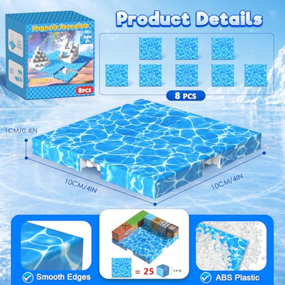 8PCS Magnetic Blocks Base Plates for Kids