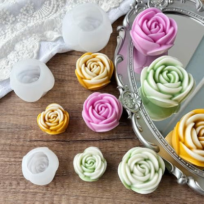 3 Size Rose Candle Making Molds