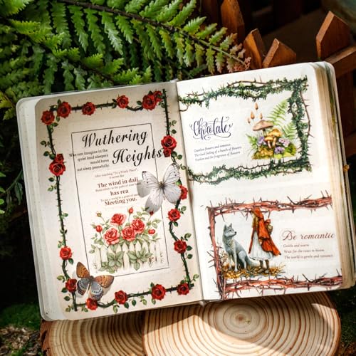 4 Rolls Botanical Border PET Tape for Scrapbook Journaling (4 Count)
