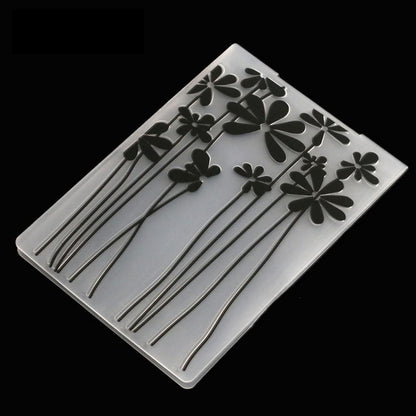 10 Styles Plastic Embossing Folder DIY Craft Template Molds Stamp Stencils Scrapbook Paper Cards Photo Album Making Tool Embossing Folders Handmade Art Craft Supplies Fondant Cake Decorating Mold
