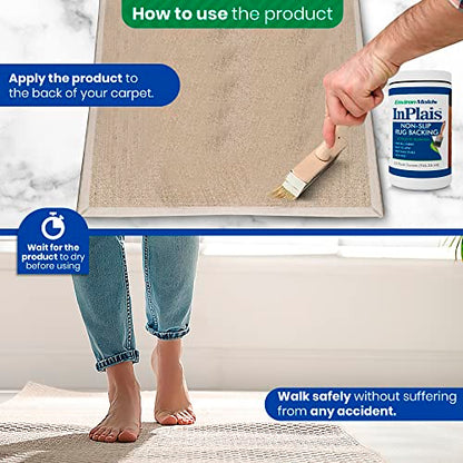 InPlais Non Slip Area Rug Backing 1