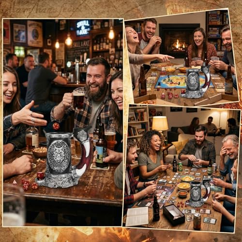 DND Dice Tower Mug Dice Roller Tower with 7 PCS Dice Set