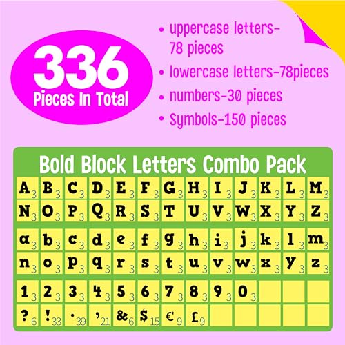 336 PCS Alphabet Combo Set