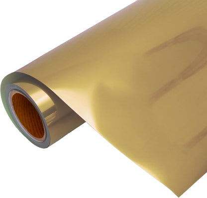 3 Yard x 20" Wide Roll Threadart Metallic Foil Gold Heat Transfer Vinyl Film | Compatible with Venture Explore and Maker, Silhouette Cameo, & Large Format Cutters