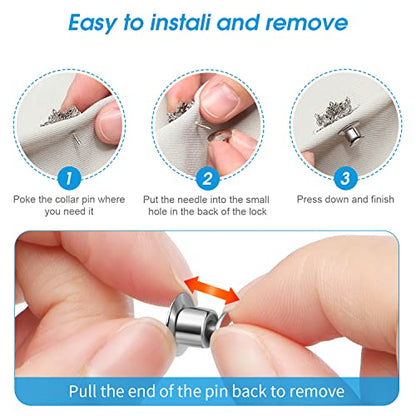 60PCS Locking Pin Back Keeper Clasp