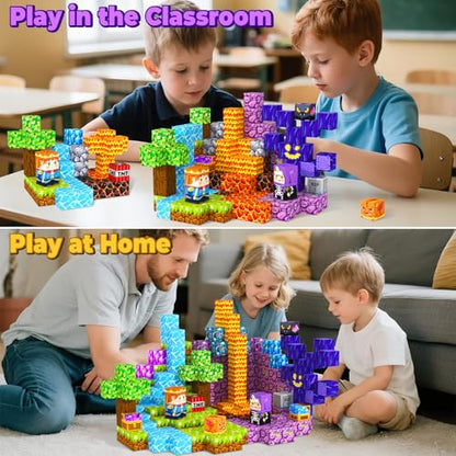 Magnetic Blocks Building Toys for 3 4 5 6 7 8 9 10 11 12 13 Year Old Boys Girls (100 Count)