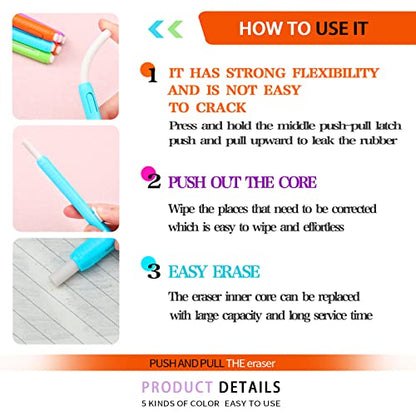 30 Pcs Retractable Mechanical Eraser Pen (30 Count)