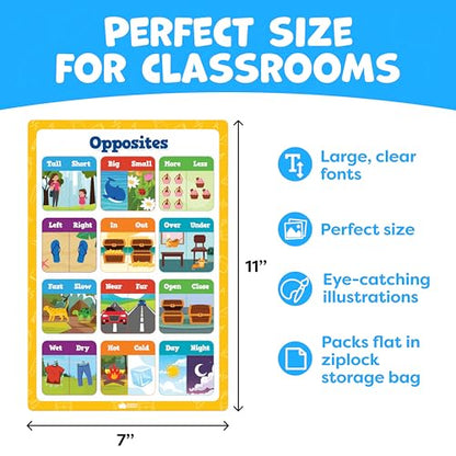 Educational Learning Posters for Toddlers 1 (20 Count)