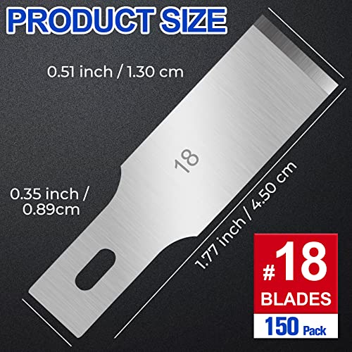 150 PCS #18 Exacto Knife Blades
