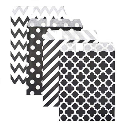 100 Pcs Black Candy Buffet Bags (100 Count)