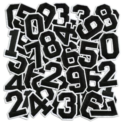 Number Iron On Patches (50 Count)