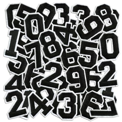 Number Iron On Patches (50 Count)