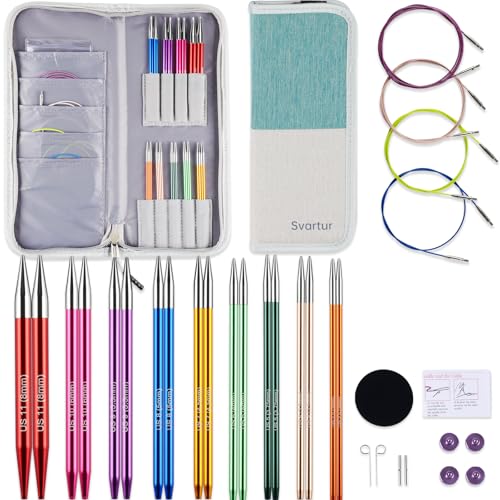 Interchangeable Circular Knitting Needles Set