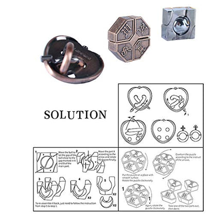 Brain Teaser Puzzle for Adults Puzzles Metal Hole Lock Adult Educational Toy Jigsaw IQ Puzzle