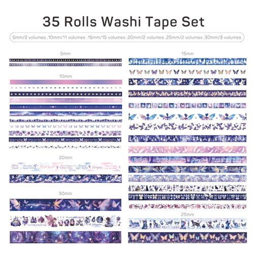 35 Rolls Washi Tape Set (35 Count)