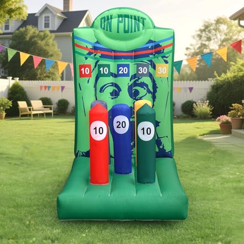 Inflatable Ring Toss Carnival Game with Built (12 Count)
