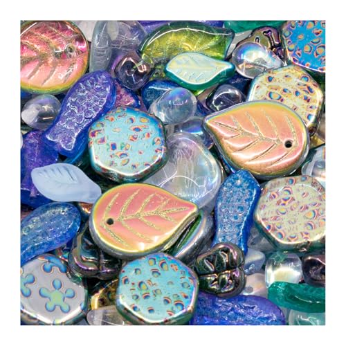 1.4oz (40g) Limited Mix of Czech Glass Beads, Hand Made Set Kit, Purple Crystal AB Sparkling Mix Fairytale