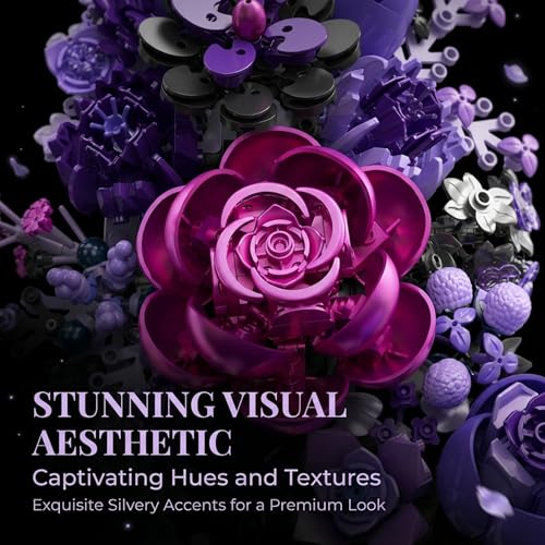 Purple Moon Flower Building Set