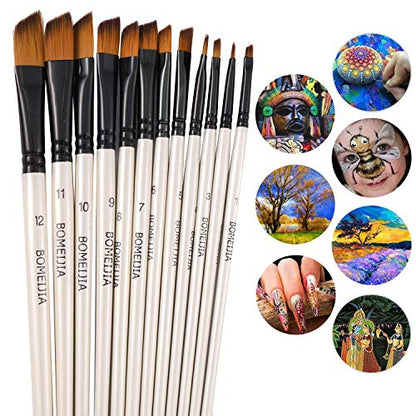 Angular Paint Brushes Set