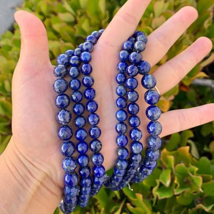 90pcs Adabele Natural Blue Lapis Lazuli Gemstone Not Dyed 8mm Round Beads (94 Count)
