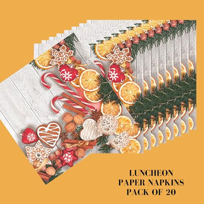 20 ct 13x13 Christmas Paper Decoupage Napkins (20 Count)